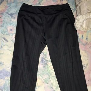 Grey athletic capris